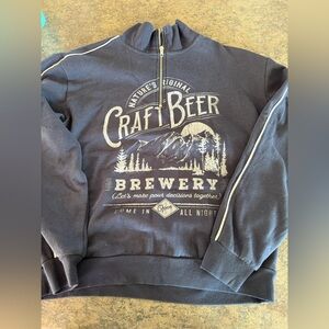 Craft Beer Brewery Women's Navy Sweater